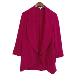 Bar III Shawl Collar Open Front Blazer